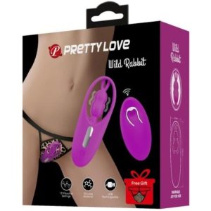 Remote Control Pretty Love Wild Rabbit Stimulator voor Slipje met Afstandsbediening Lila Remote Control Pretty Love Wild Rabbit Stimulator voor Slipje met Afstandsbediening Lila - Afbeelding 1