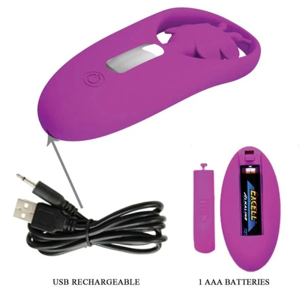 Remote Control Pretty Love Dancing Butterfly Stimulator Lila