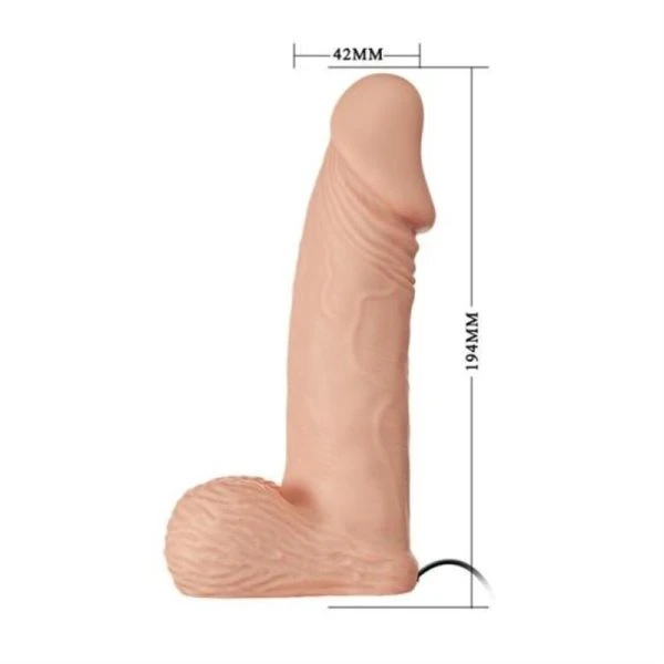 Baile Harness Collection Ultra Passionate Harnas met Dildo 19,4 cm Natural