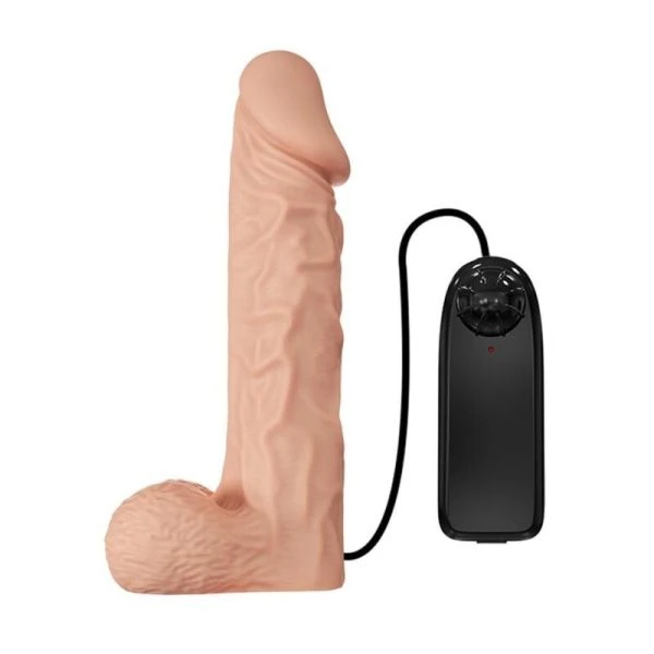 Baile Harness Collection verstelbaar Strap-On-Harnas met Vibrator 24 cm natural