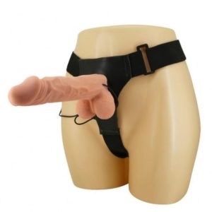 Baile Harness Collection verstelbaar Strap-On-Harnas met Vibrator 24 cm natural Baile Harness Collection verstelbaar Strap-On-Harnas met Vibrator 24 cm natural - Afbeelding 3