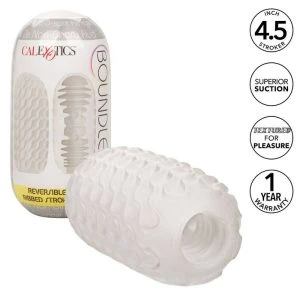Calexotics Reversible Ribbed Stroker Masturbator mit Saugfunktion