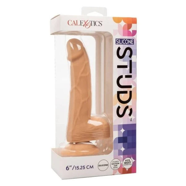 Calexotics Siliconen Dildo met Zuignap en Gestructureerde Schacht