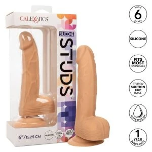 Calexotics Silicone Dildo with Suction Cup and Textured Shaft