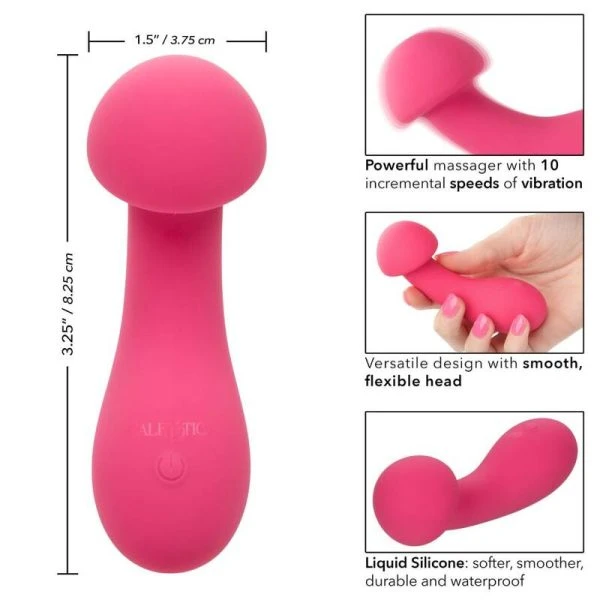 Calexotics Pixies Exciter G-Punt Vibrator van Vloeibaar Silicone, Roze