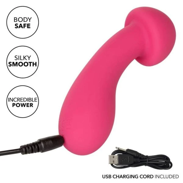 Calexotics Pixies Exciter G-Punt Vibrator van Vloeibaar Silicone, Roze