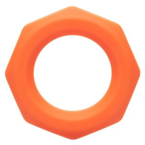 Calexotics Alpha Sexagon Ring Penisring van vloeibaar siliconen oranje Calexotics Alpha Sexagon Ring Penisring van vloeibaar siliconen oranje - Afbeelding 6