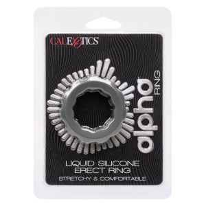 Calexotics Alpha Erect Ring Penisring van vloeibaar siliconen Grijs Calexotics Alpha Erect Ring Penisring van vloeibaar siliconen Grijs - Afbeelding 8