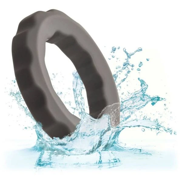 Calexotics Alpha Erect Ring Penisring van vloeibaar siliconen Grijs