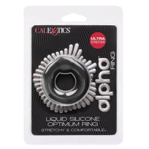 Calexotics Alpha Liquid Silicone Optimum Ring Penisring Zwart Calexotics Alpha Liquid Silicone Optimum Ring Penisring Zwart - Afbeelding 8
