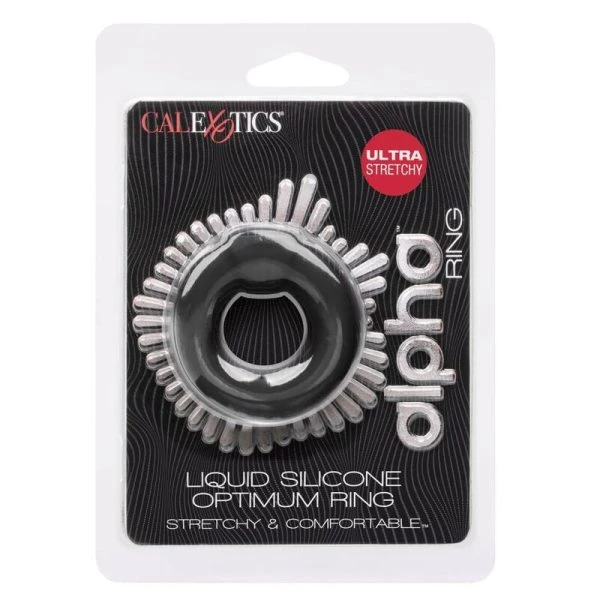 Calexotics Alpha Liquid Silicone Optimum Ring Penisring Zwart