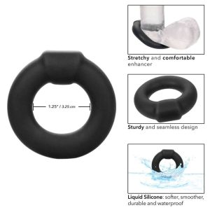 Calexotics Alpha Liquid Silicone Optimum Ring Penisring Zwart Calexotics Alpha Liquid Silicone Optimum Ring Penisring Zwart - Afbeelding 3