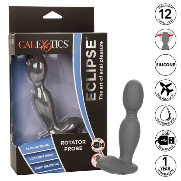 Calexotics Eclipse Rotator Probe Anale vibrator met roterende punt