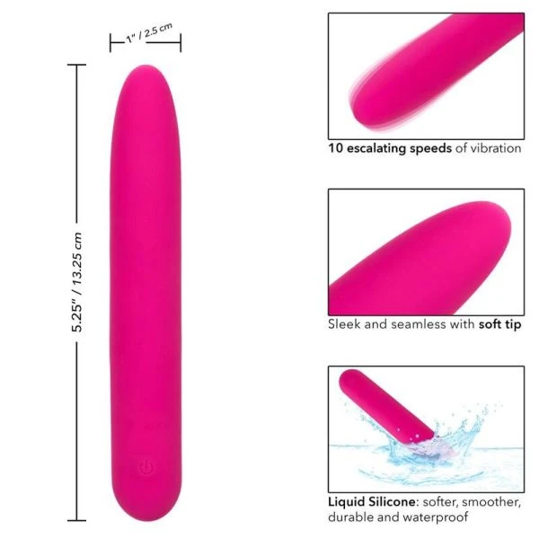 Calexotics Bliss Vibe Siliconen Vibrator met 10 Modi, Roze