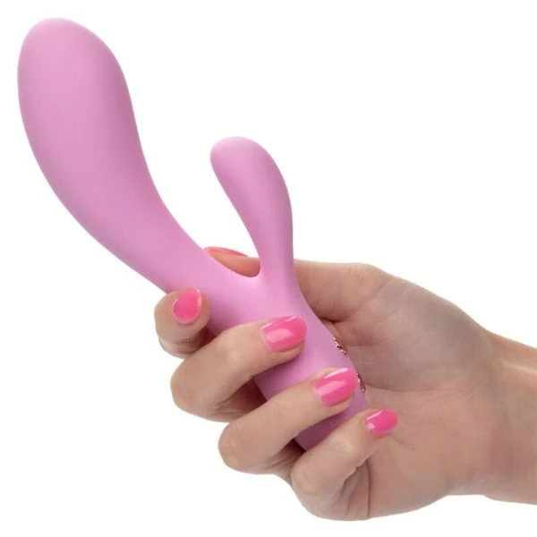 Calexotics Contour Zoie Rosa Dual-vibrator met clitorisstimulator Calexotics Contour Zoie Rosa Dual-vibrator met clitorisstimulator