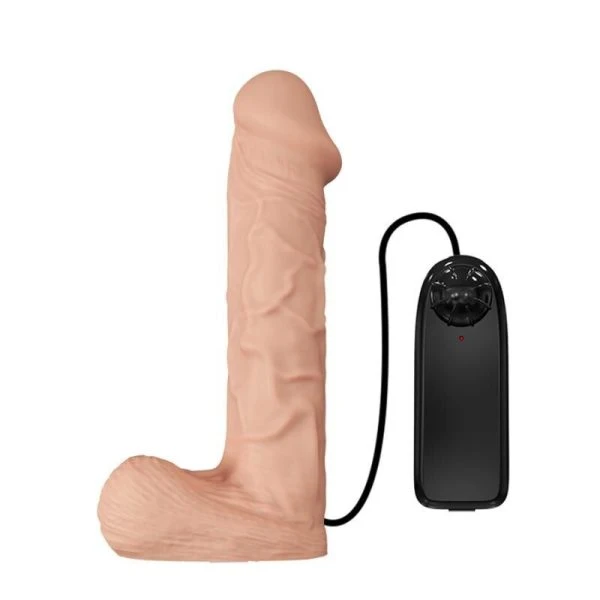 Baile Harness Collection Strap-On-Harnas met Vibrerende Dildo 26 cm naturel