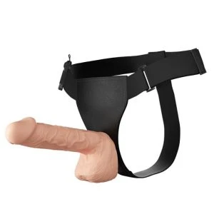 Baile Harness Collection Strap-On-Harnas met Vibrerende Dildo 26 cm naturel