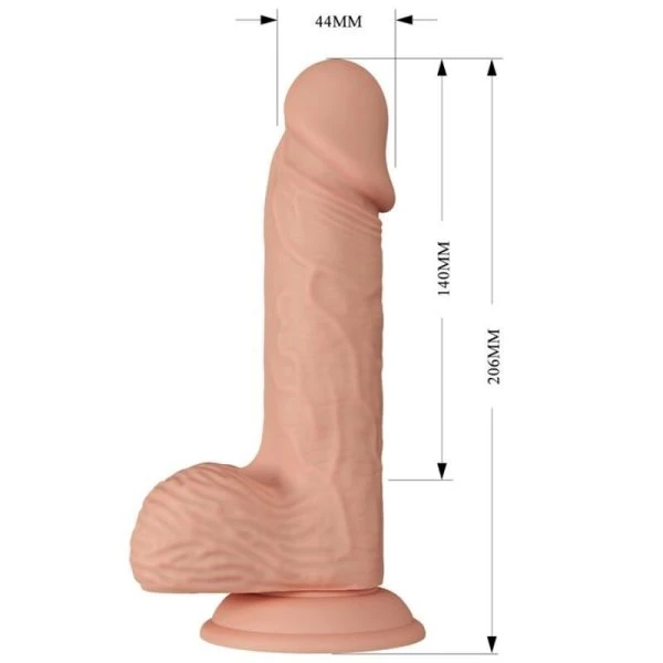 Baile Dildos Realistische Dildo Catoblepas met Zuignap 20,6 cm naturel