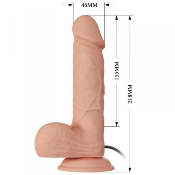 Baile Dildos realistische dildo Bahamut Vibratie 21,8 cm natuurlijk