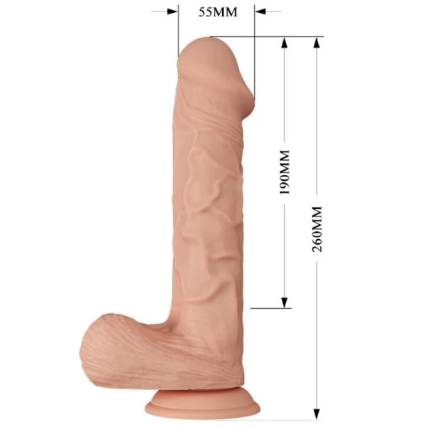 Baile Naturvibrator Schöne Begegnung Berqrisi 26 cm met Vibratie