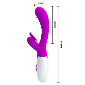 High Tech Pretty Love Moth Rabbit-Vibrator mit Leckfunktion Flieder High Tech Pretty Love Moth Rabbit-Vibrator mit Leckfunktion Flieder – Bild 3