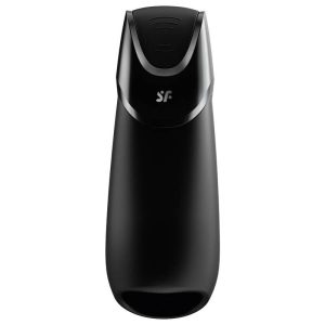 Satisfyer Men Vibration+ Masturbator met app-bediening, siliconen, zwart Satisfyer Men Vibration+ Masturbator met app-bediening, siliconen, zwart - Afbeelding 2
