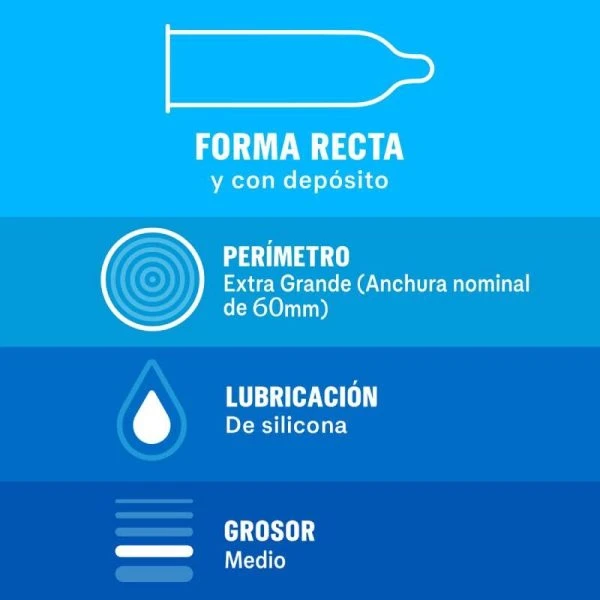 Durex Natural XL Condooms extra groot, 12 stuks