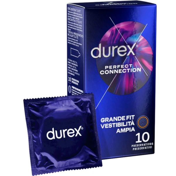 Durex Perfect Connection Condooms met siliconenglijmiddel, 10 stuks
