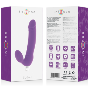Intense High Tech Zucker Silikon-Vibrator met Clitorisstimulator, 7 snelheden, lila Intense High Tech Zucker Silikon-Vibrator met Clitorisstimulator, 7 snelheden, lila - Afbeelding 6
