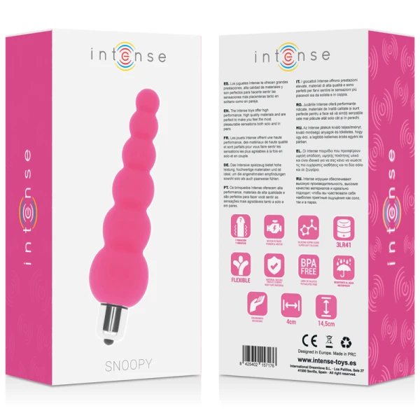 Intense Anal Toys Analvibrator Snoopy mit 7 Geschwindigkeiten, Silikon, rosa