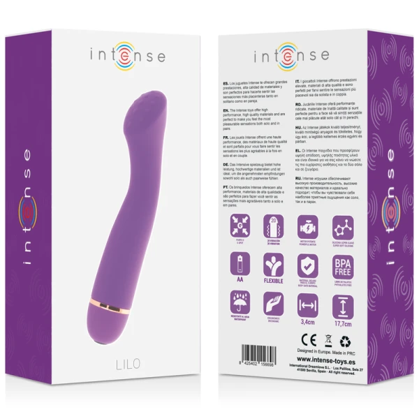 Intense High Tech Parelvibrator Lilo 20 snelheden siliconen lila