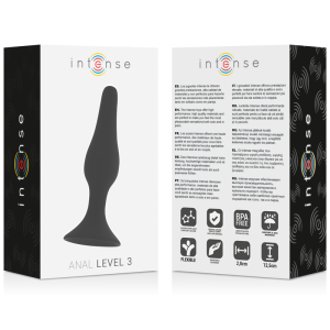 Intense Anal Toys Anaalplug Anaal Niveau 3 12,5 cm Zwart Intense Anal Toys Anaalplug Anaal Niveau 3 12,5 cm Zwart - Afbeelding 4