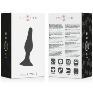 Intense Anal Toys Analplug Anal Level 2 11,5 cm zwart Intense Anal Toys Analplug Anal Level 2 11,5 cm zwart - Afbeelding 3