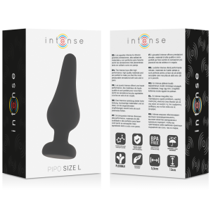 Intense Anal Toys Anaalplug Pipo L van zwart siliconen Intense Anal Toys Anaalplug Pipo L van zwart siliconen - Afbeelding 4