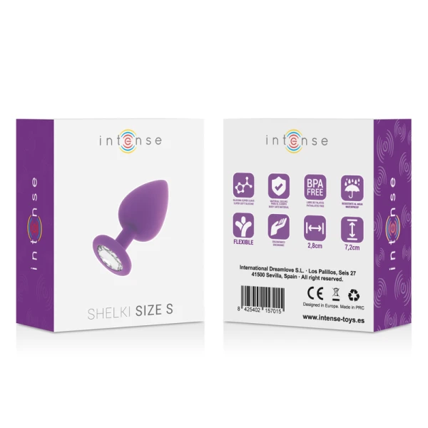 Intense Anal Plug Shelki S in Medical-Grade Silicone, Lilac