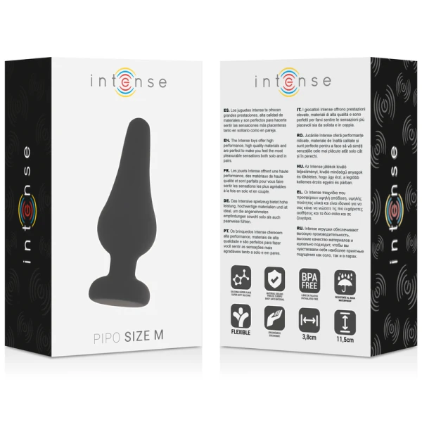Intense Anal Toys Anaalplug Pipo M van siliconen 11 cm