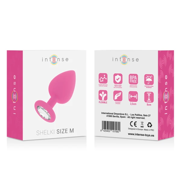 Intense Shelki M Anal Plug Fuchsia aus Silikon