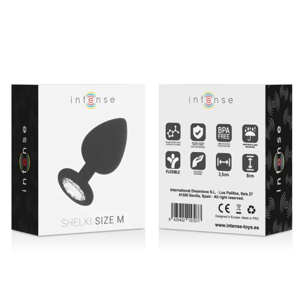 Intense Anal Toys Analplug Shelki M van siliconen zwart