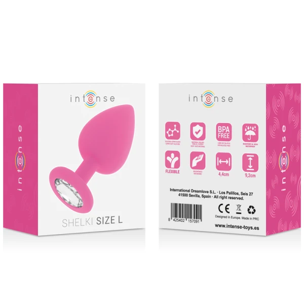 Intense Anal Toys Silikon-Analplug Shelki L Plug Fuchsia