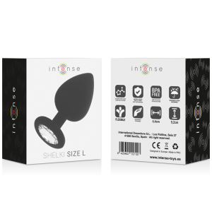 Intense Anal Toys Silicone Analplug Shelki L zwart Intense Anal Toys Silicone Analplug Shelki L zwart - Afbeelding 6