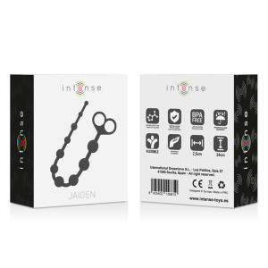 Intense Anal Toys Jaiden Analkralen van siliconen, zwart Intense Anal Toys Jaiden Analkralen van siliconen, zwart - Afbeelding 6