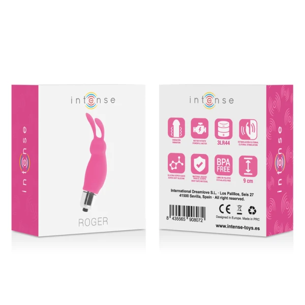 Intense FUN Toys Opzetvibrator Konijn Roger Roze