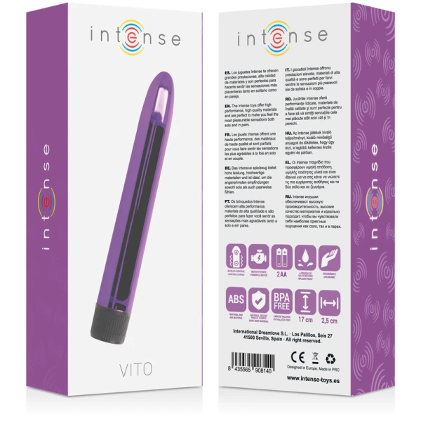 Intense FUN Toys Vito Lila Vibrator Auflegevibrator 17 cm