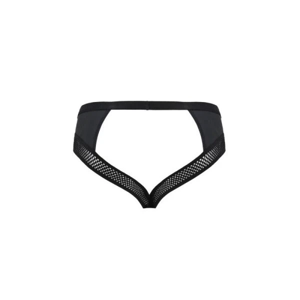Passion MEN Open Slip TOM in het zwart S/M