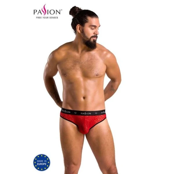 Passion MEN Slip Mike in Rood maat S/M van polyester-mix