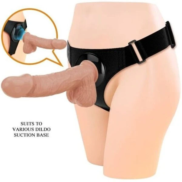 Pretty Love Universeel Harness-Broek met Dildo Jerry Naturel Pretty Love Universeel Harness-Broek met Dildo Jerry Naturel