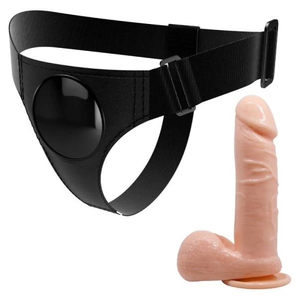 Harness Collection Pretty Love Universele Harness met Dildo Tom Naturel