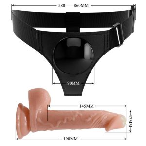 Harness Collection Pretty Love Universal Harness with Dildo Kevin Natural - Image 6
