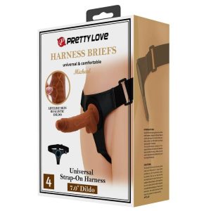 Harness Collection Strap-On-Hose met Dildo Michael, lichtbruin Harness Collection Strap-On-Hose met Dildo Michael, lichtbruin - Afbeelding 10