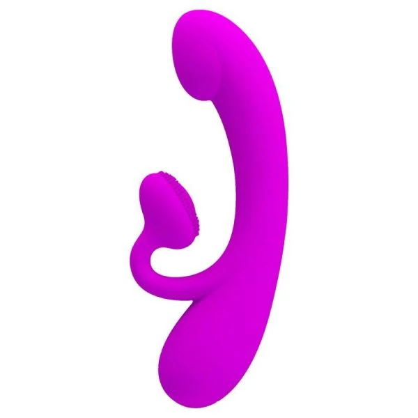 High Tech Pretty Love Sincere siliconen clitorisvibrator met zuignap paars